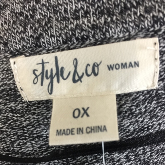 Style Co Plus Size Fringed Open-Front Cardigan - Picture 3 of 5